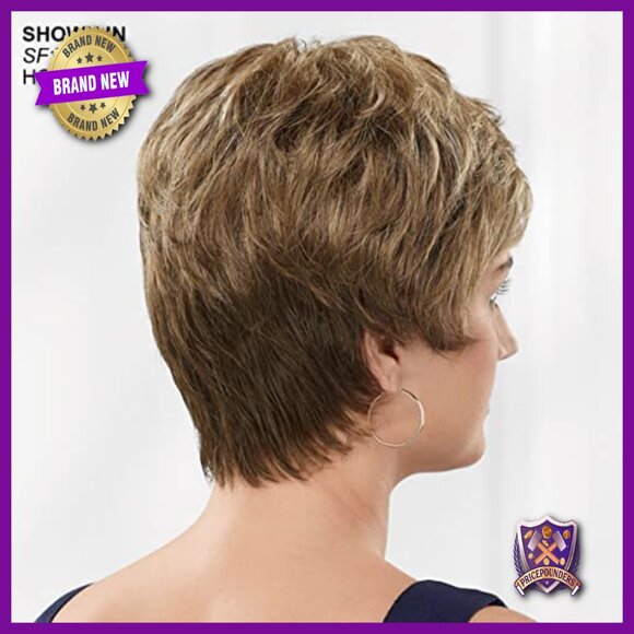 Lightweight Synthetic Pixie Wig with Bangs, Straight Layers, Easy Care main image 5